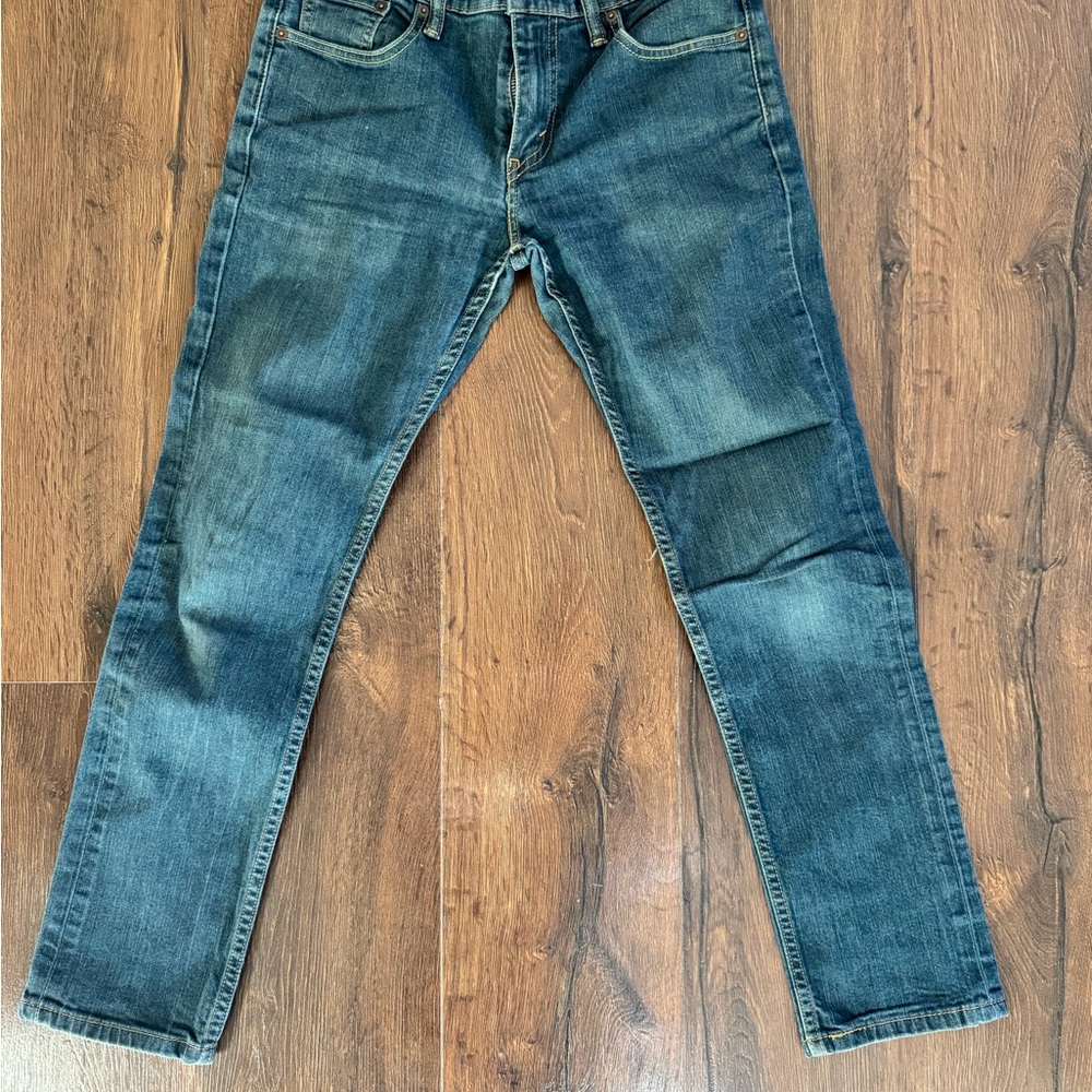 Levi's Blue Slim Jeans with Distressed Look